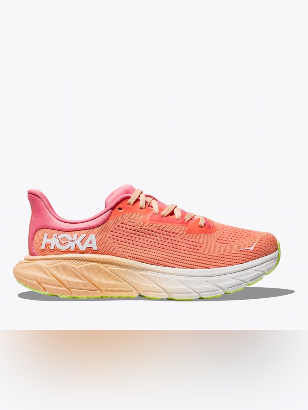 HOKA Women's Arahi 7 'Papaya Coral' Running Shoes - Size 7